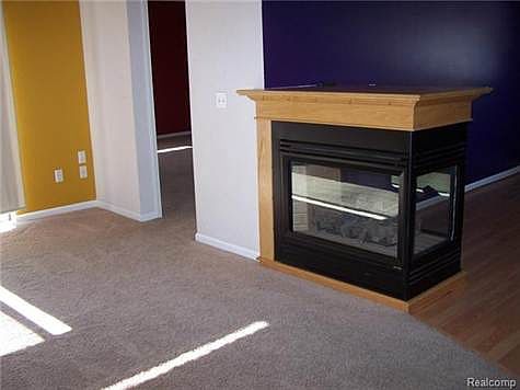 Two way gas fireplace
