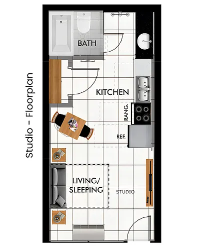 Floor plan Studio
