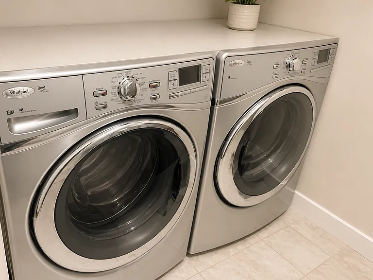 Laundry room washer and dryer