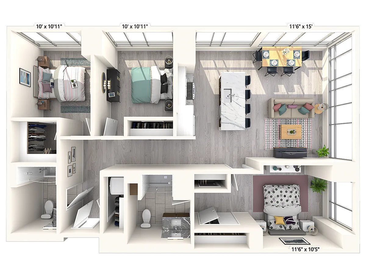 Floor plan T-F1