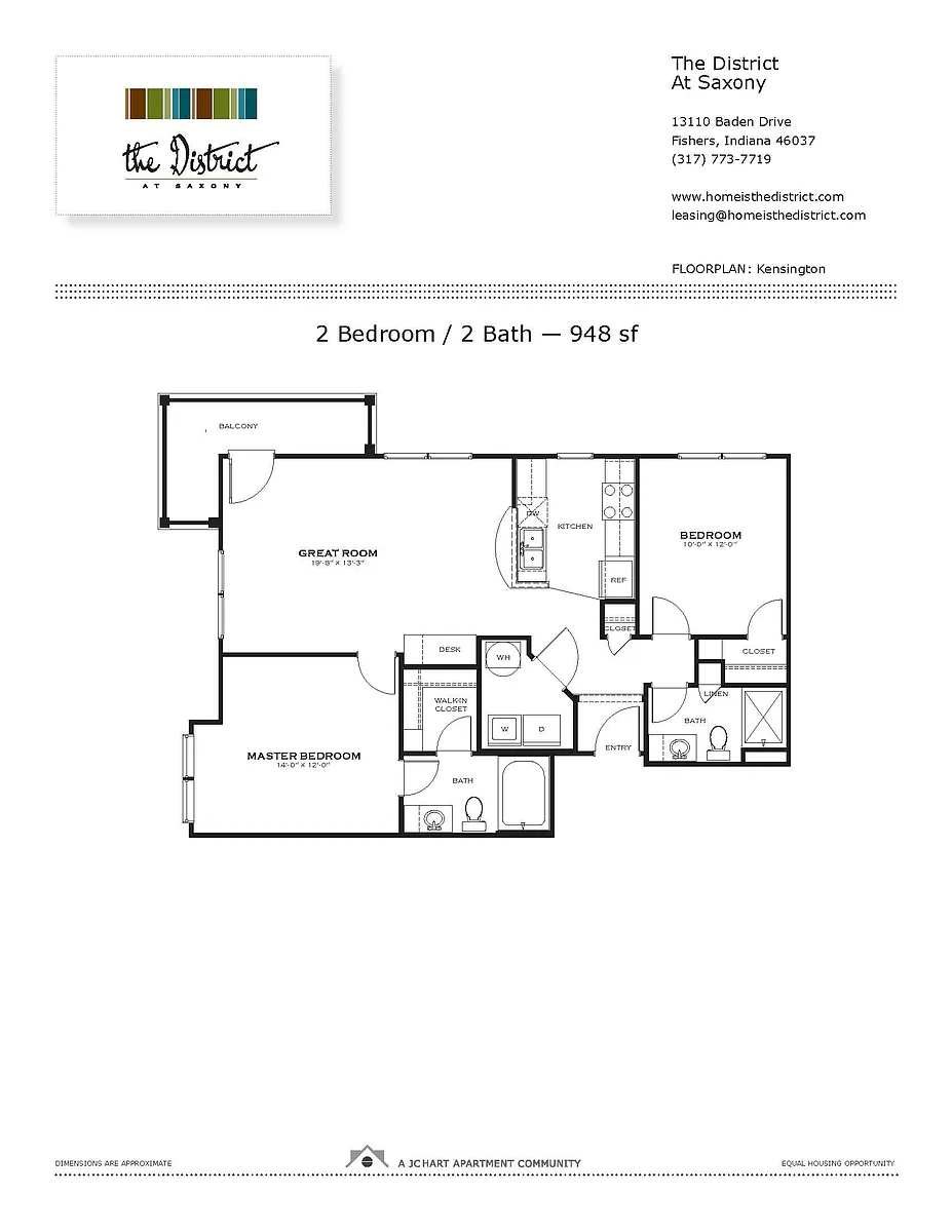 Floor plan Kensington 2.2
