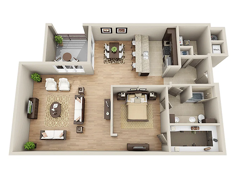 Floor plan Plan E (A1G)