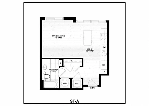 Floor plan Studio-A