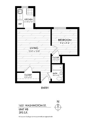 Floor plan 1 Bedroom
