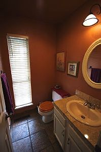 Lovely half bath on main floor has been totally updated.
