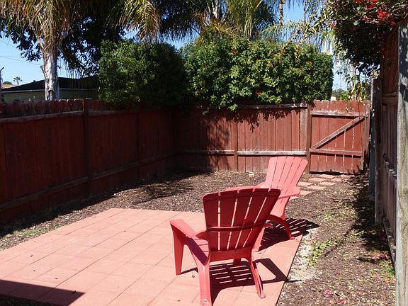 private yard - looking at gate