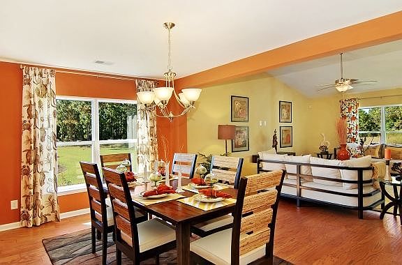 Open Floor Plan with Separate Dining Room - Ranch Style home