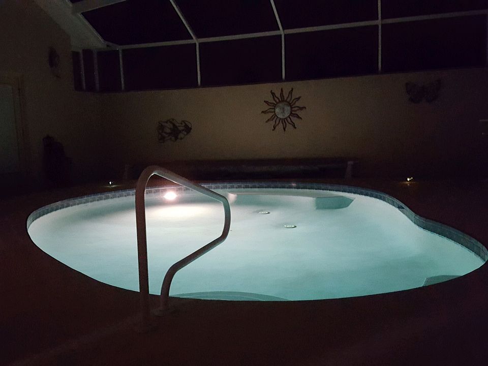 Pool at night