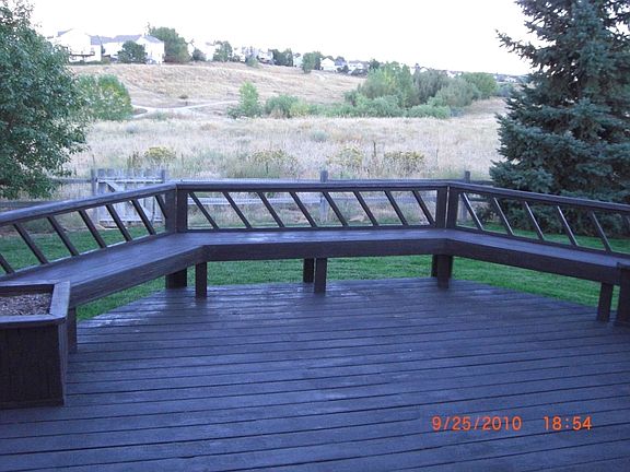 View from rear deck