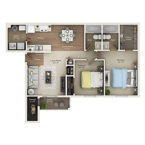 Floor plan Garden II