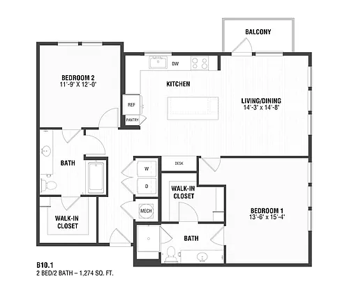 Floor plan B101