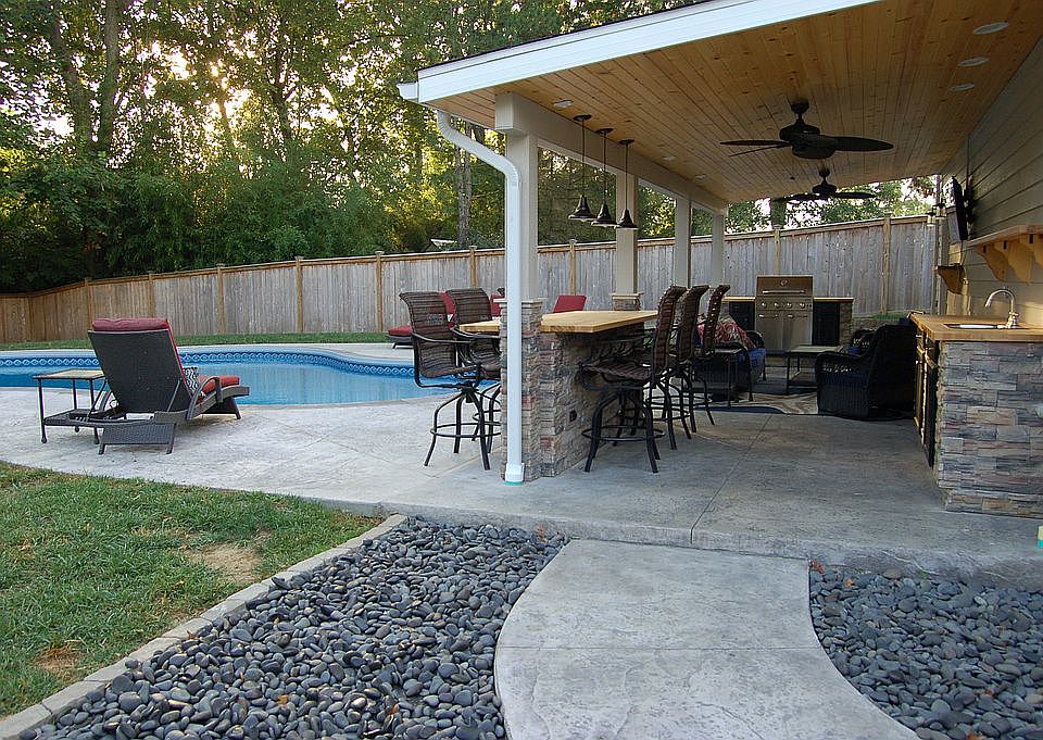 Outdoor kitchen&heated pool!
