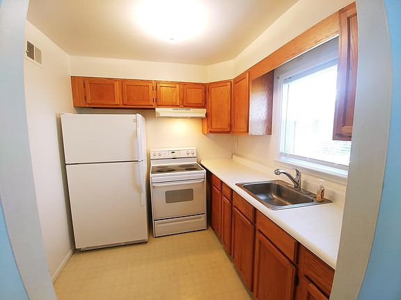 Kitchen with glass top electric range