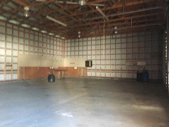 Interior of detached garage