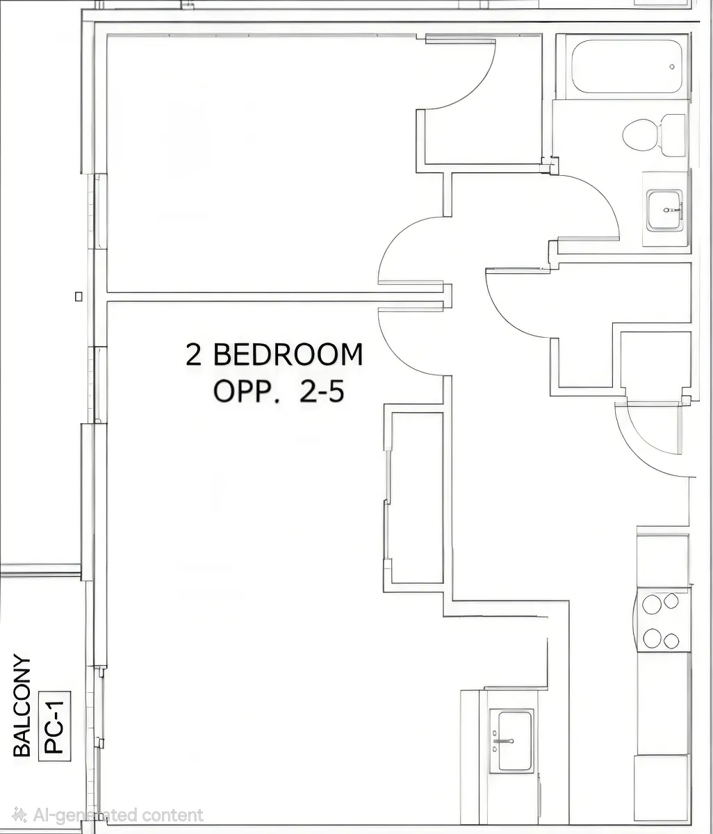 Floor plan 2 BR