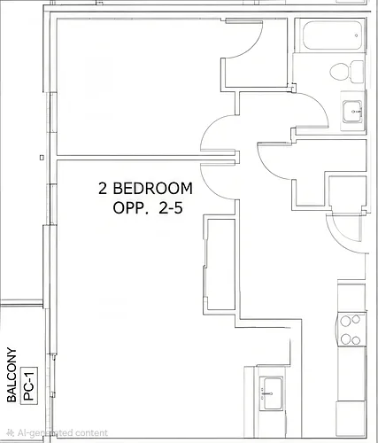 Floor plan 2 BR