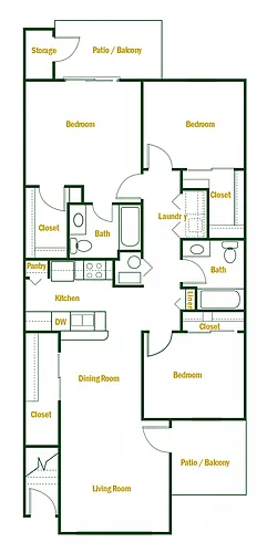 Floor plan 3 X 2