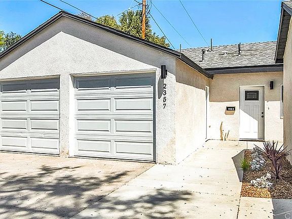 Two-car garage and front entrance