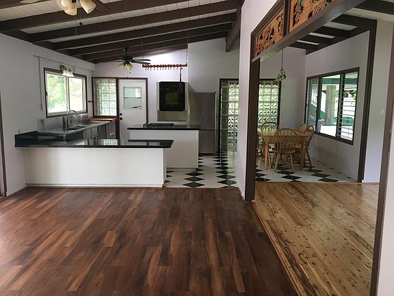 open concept, high ceilings