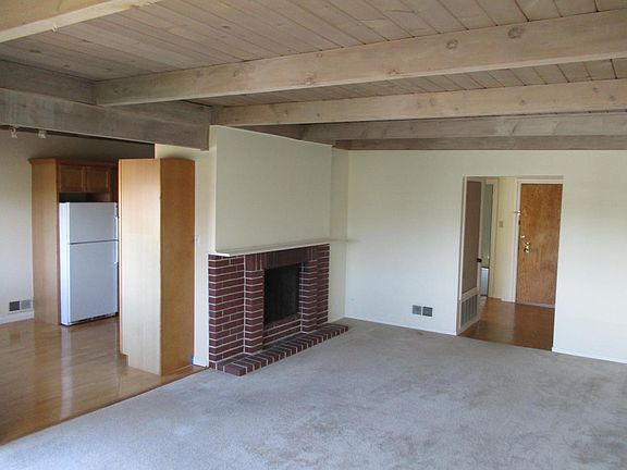 Living Room with Working Fireplace