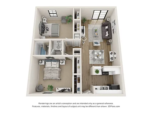 Floor plan 908sf