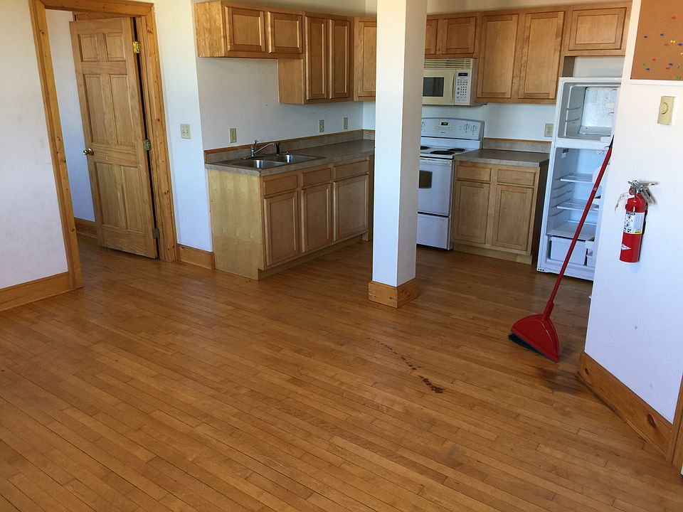 Living area looking into kitchen