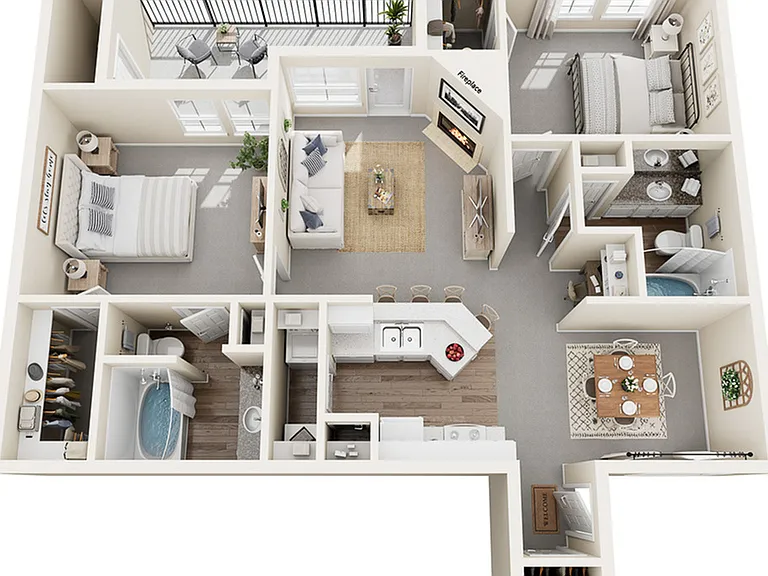 Matisse B Floor Plan | 2 Bedroom with 2 Bath | 1082 Square Feet | Stonebriar of Frisco | Apartment Homes Matisse B Floor Plan | 2 Bedroom with 2 Bath | 1082 Square Feet | Stonebriar of Frisco | Apartment Homes