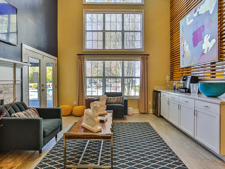 Resident Lounge with Coffee Station.