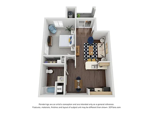 Floor plan 1X1A