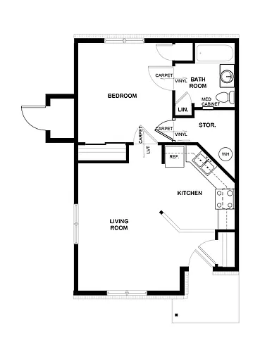 Floor plan 1 Bedroom