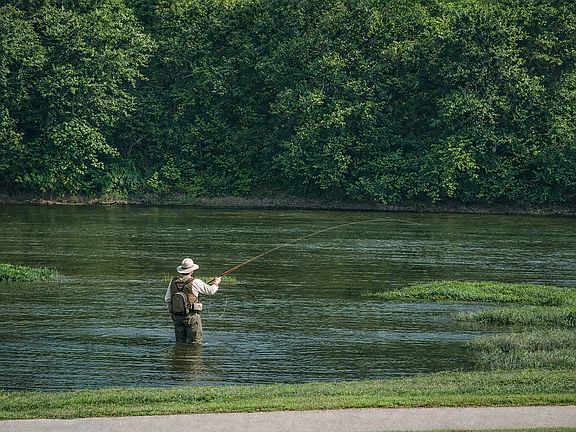 Great Miami River Fisherman
