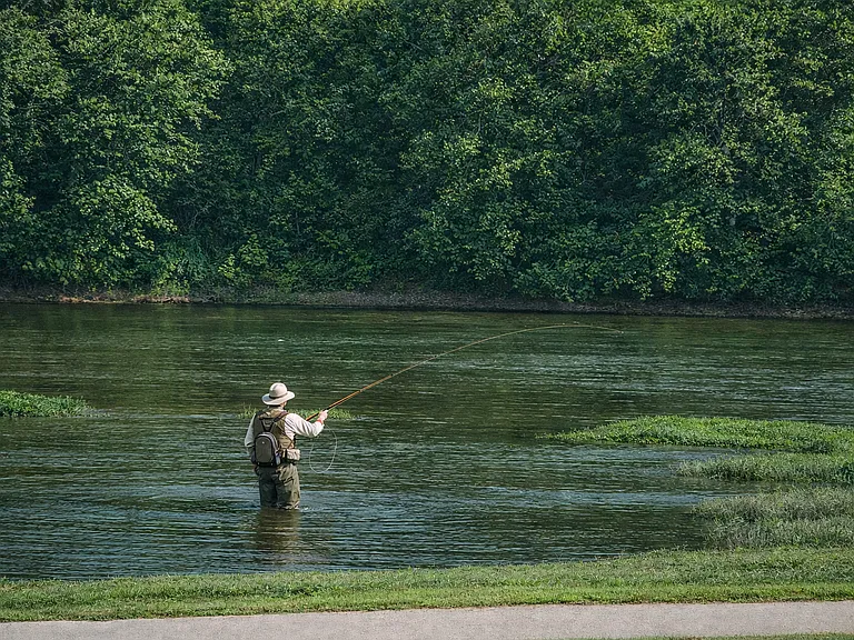 Great Miami River Fisherman