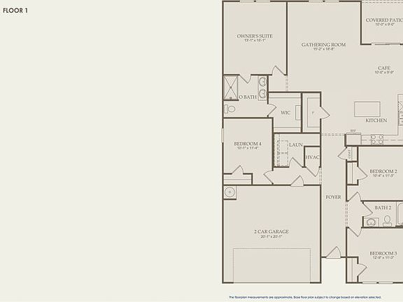 Ibis Floor Plan, Quick Move-In Home, Floor 1
