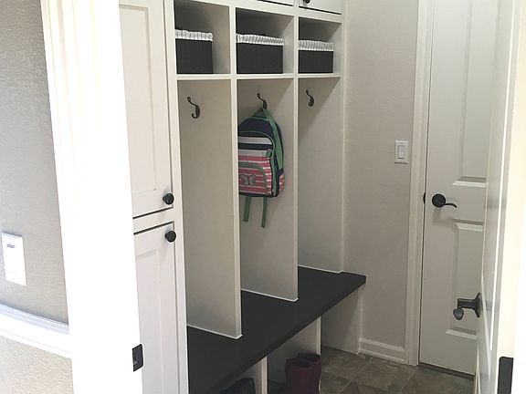 Mudroom leading to garage