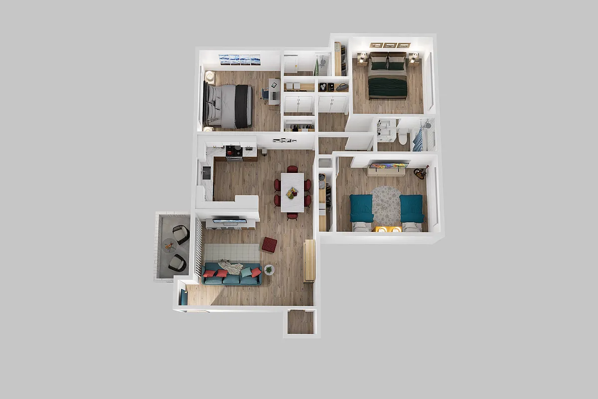 Floor plan 3 Bed 2 Bath
