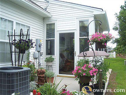 Patio off sunroom