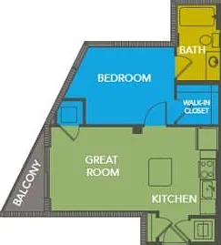 A2: 1bed 1bath A2: 1bed 1bath