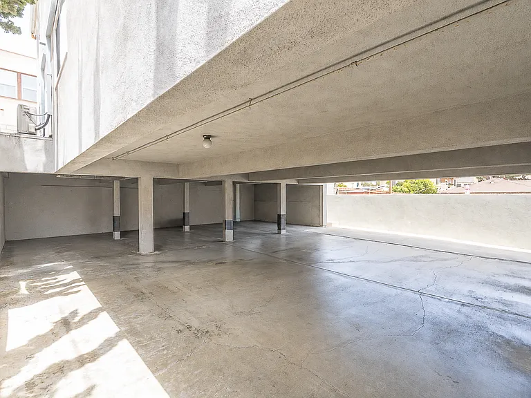 Rent includes two assigned parking spaces on the right in this photo