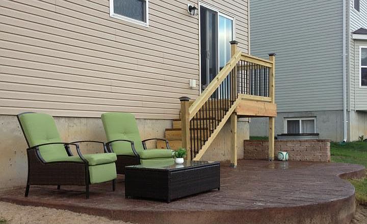 Stamped patio