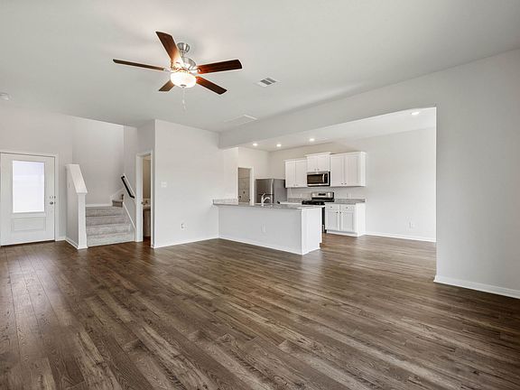 The open concept is great for hosting family game nights!