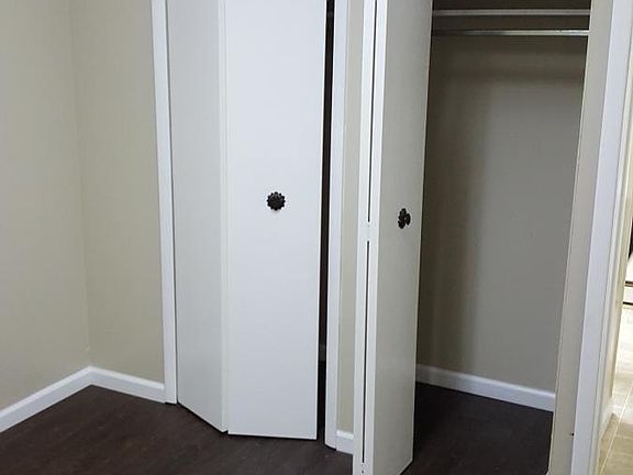 Closet in the bedroom