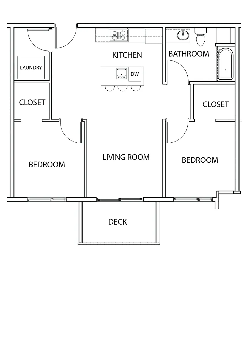 Floor plan 2 Bed