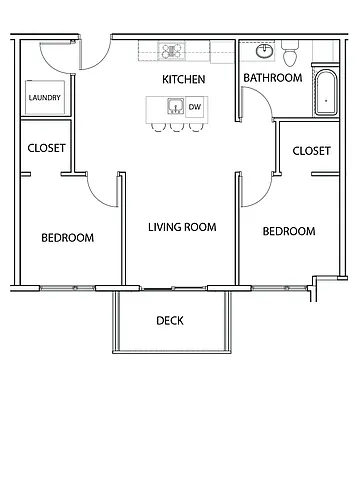 Floor plan 2 Bed