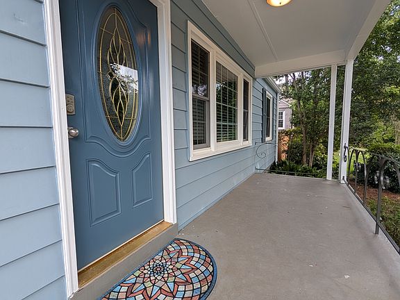 Covered front entry with keypad deadbolt