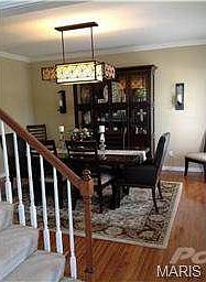 Dining Room, Beautiful Gleaming Wood Floors