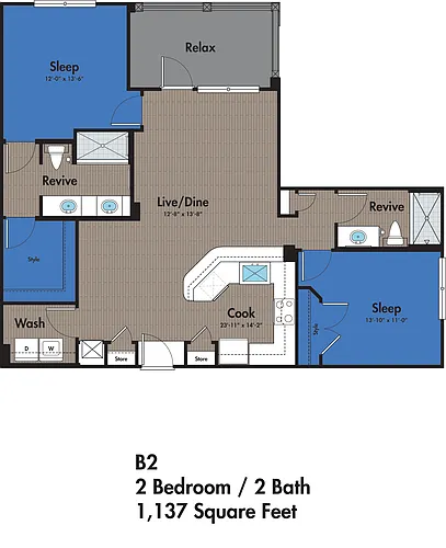 Floor plan B2