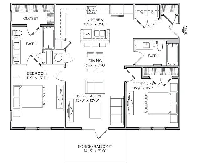 Floor plan Beech Carriage Home