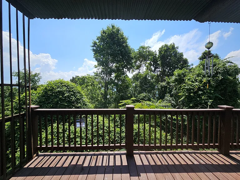 Back porch with montain views