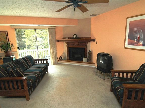 View of the Living Room with sliders to the deck