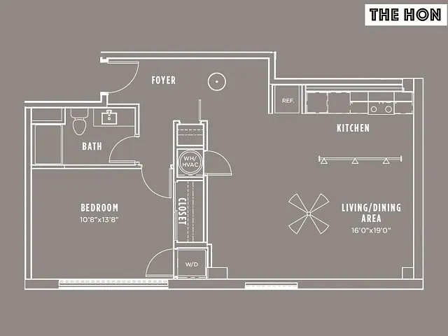 Floor plan The Hon